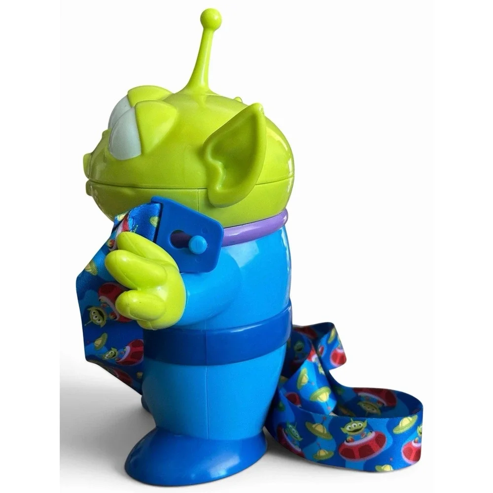 Disney Parks Pixar Toy Story 4 Little Green Men Alien Sipper Cup w/Lanyard